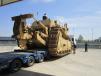 The ACCO super dozer is loaded for transport from the Acco depot in Portogruaro to its new home on May 15, 2012.
(Mauro Dal Santo/Marco Castellan photo)
 