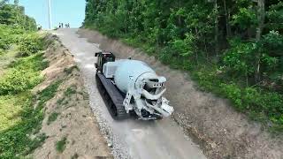 Video still for Tracked Concrete Mixer on 60% Grade