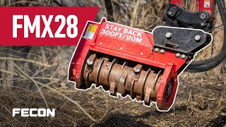 Video still for 3.5 - 5 Ton Excavator Mulcher | Fecon FMX28